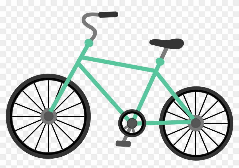Colorful Transport Bicycle Icon Element Png And Vector - Bicycle Flat Design Transparent Clipart