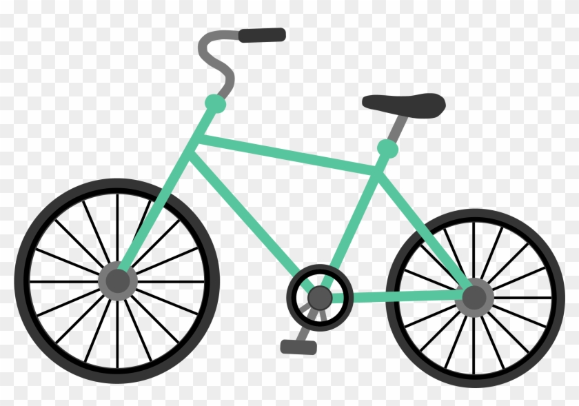 Colorful Transport Bicycle Icon Element Png And Vector - Bicycle Flat Design Transparent Clipart #5516472