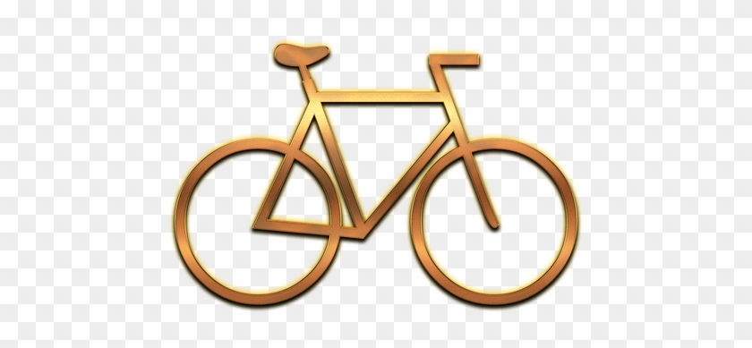 Bike Icon Sign Logo Metal Cycling Cyclist Sports - Bici Clipart
