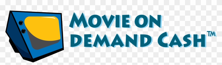 Movie On Demand Cash Logo Live - Graphic Design Clipart