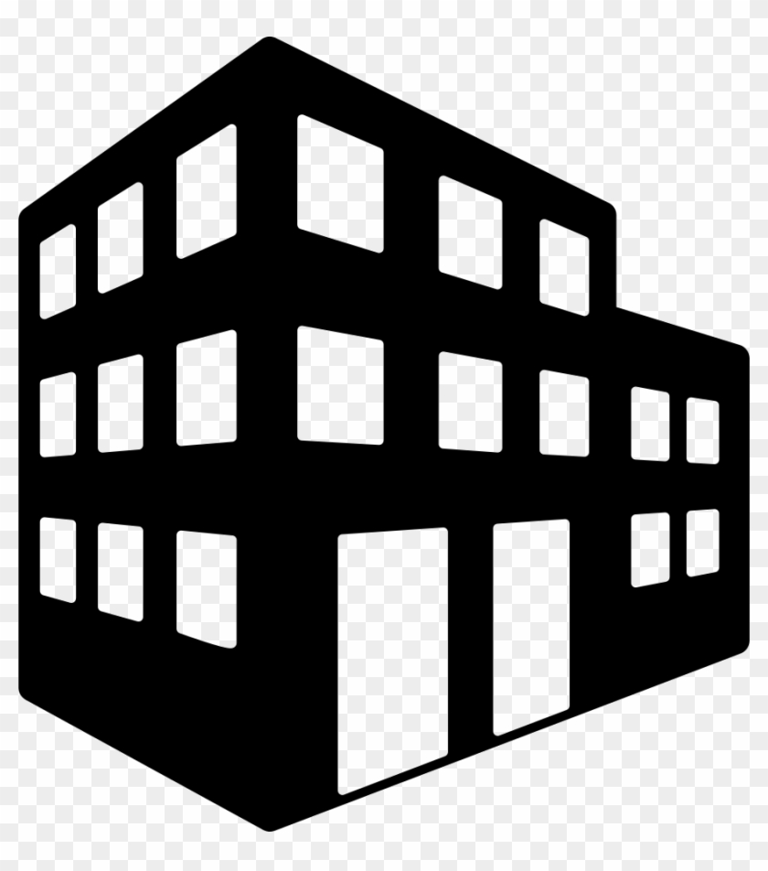 Png File Svg - Office Building Clipart Black And White Transparent Png