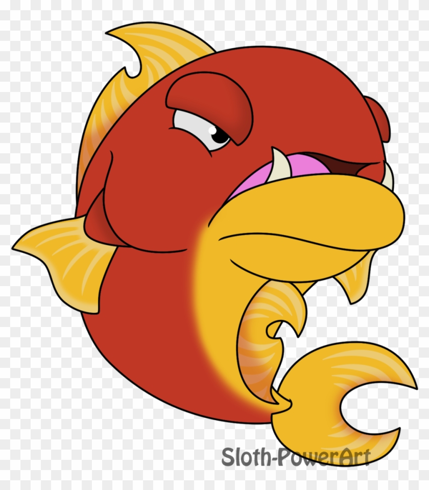 Angry Fish - Cartoon Clipart