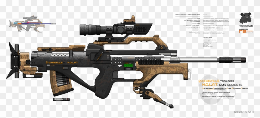 Image Transparent Chastille Tc Asimov Shepard By Prokhorvlg - Assault Rifle Clipart