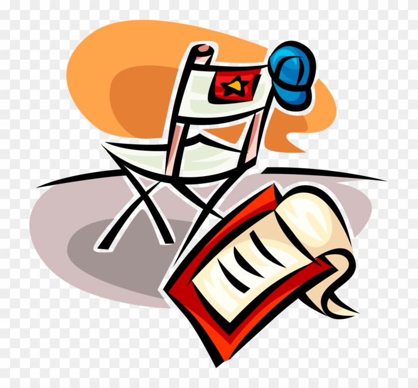 Vector Illustration Of Hollywood Cinema Movie Script - Movie Scripts Clipart - Png Download