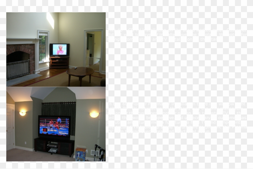 Some Installations Require Lcd Tv Installation On The - Living Room Clipart