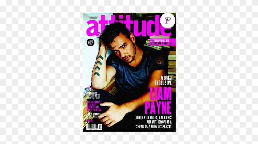 Liam Payne En Couverture Du Magazine Attitude En Kiosques - Liam Payne Attitude Magazine Clipart #5518275