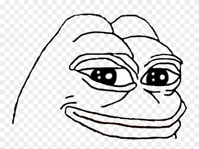 Post - Pepe The Frog Black And White Clipart #5518819