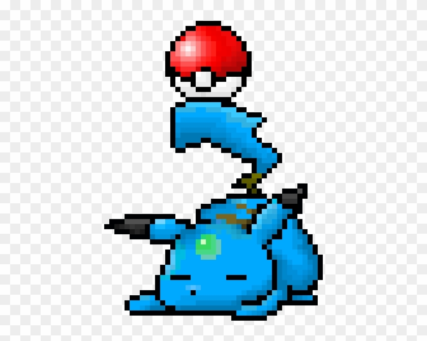 Blue Pikachu Pokeball - Pixel Art Pokeball Pikachu Clipart #5518881