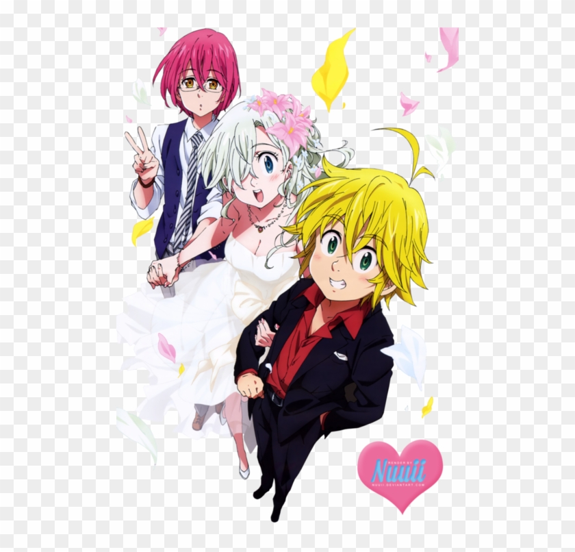 Nanatsu No Taizai, Anime, And Meliodas Image - Семь Смертных Грехов Элизабет И Мелиодас Clipart