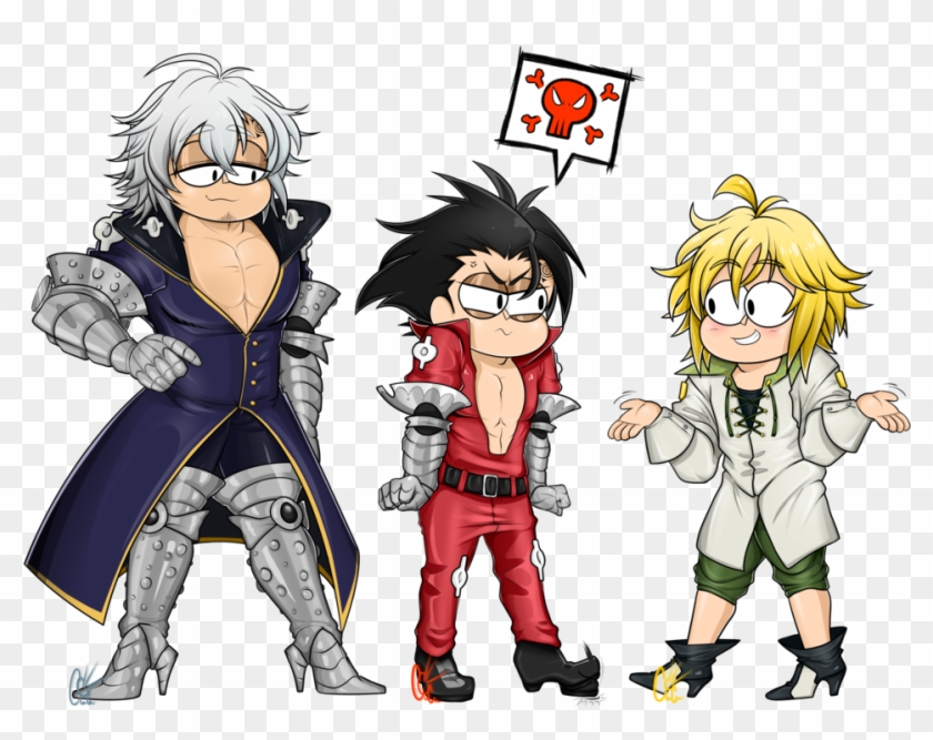 Royalty Free Library Meliodas Drawing Estarossa - Los 7 Pecados Capitales Zeldris Estarossa Y Meliodas Clipart
