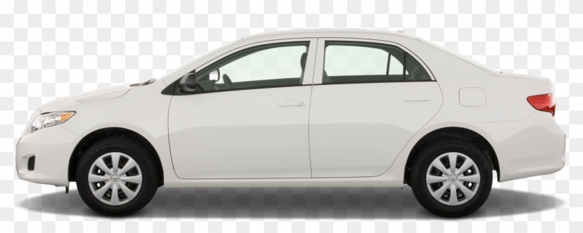 25 - - 2009 White Toyota Corolla Sedan Clipart