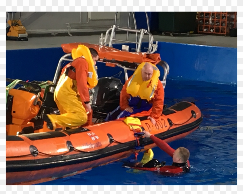 Anstruther Rnli To Assist Fishing Safety Team With - Rigid-hulled Inflatable Boat Clipart #5521035