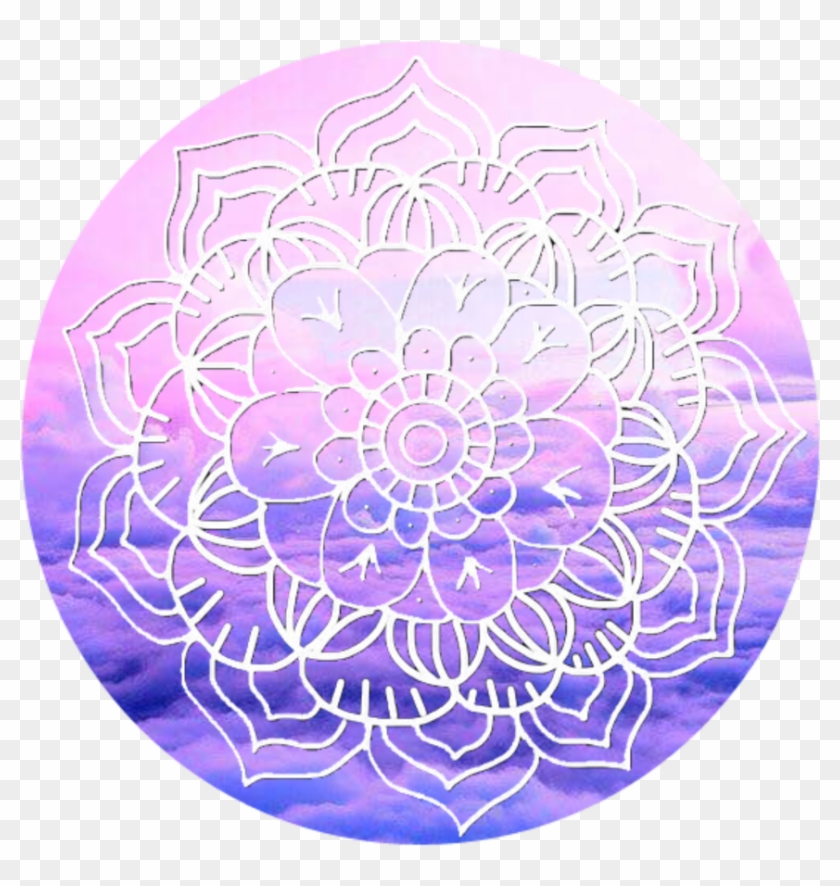 #icon #circle #mandala #purple #clouds - Circle Clipart