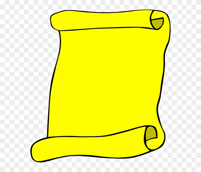 Scroll, Paper, Blank, Yellow, Info, Invitation - Shadi Card Wedding Card Shayari In Hindi Clipart