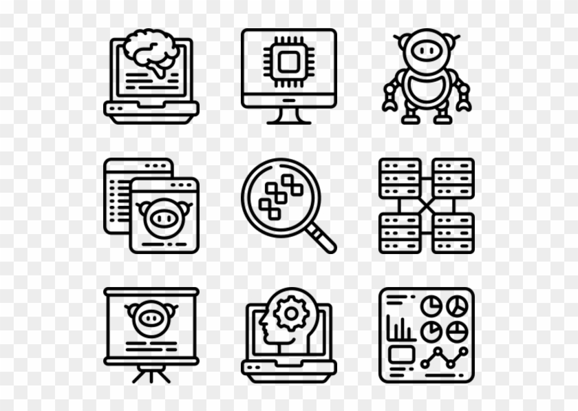 Machine Learning - Work Icons Clipart #5522609