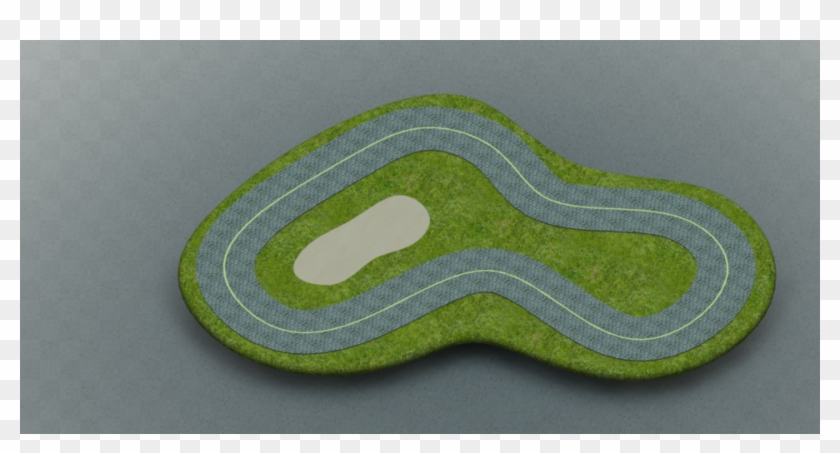 Artificial Turf - Race Track Model Clipart