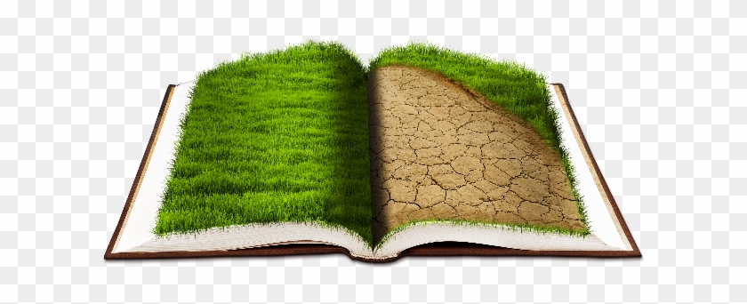 Open Book Png With Grass Texture - Lawn Clipart #5523515