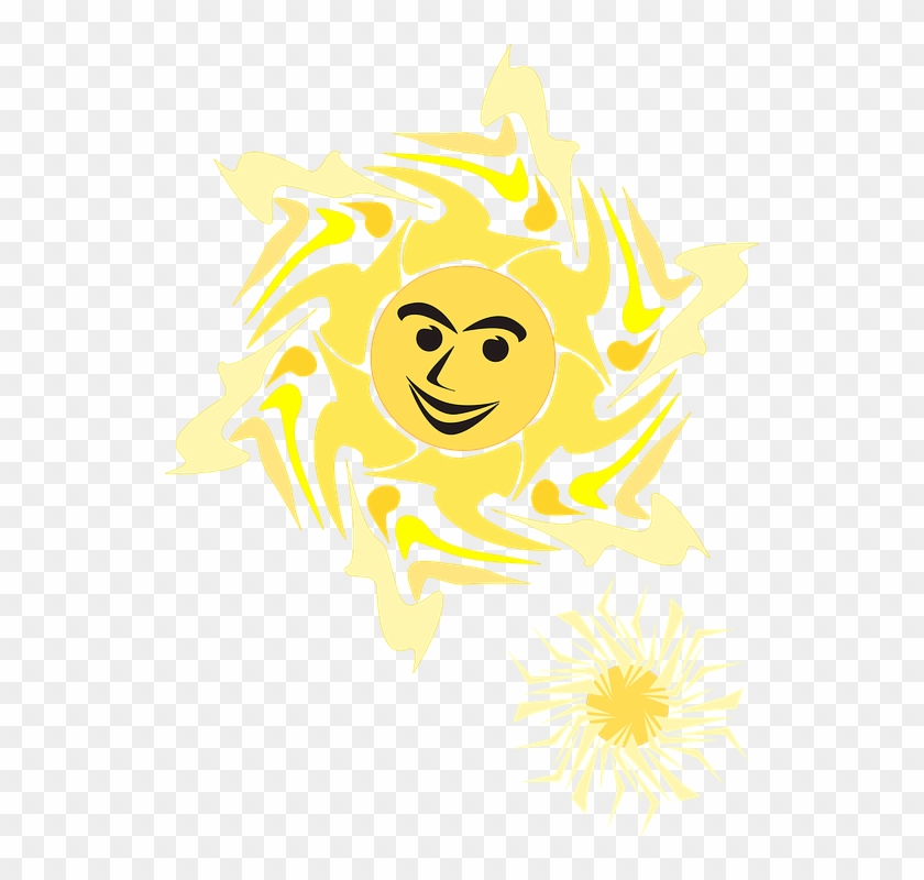 Astronomy Cartoon Happy Light Stars Summer Sun - Illustration Clipart #5523875