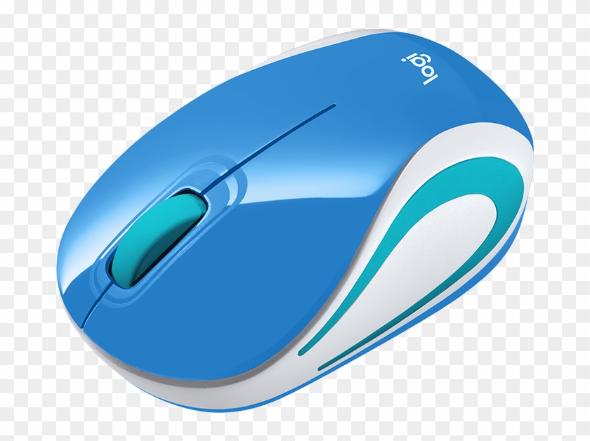 Wireless Ultra Portable M187 - Logitech M187 Blue Clipart #5524305