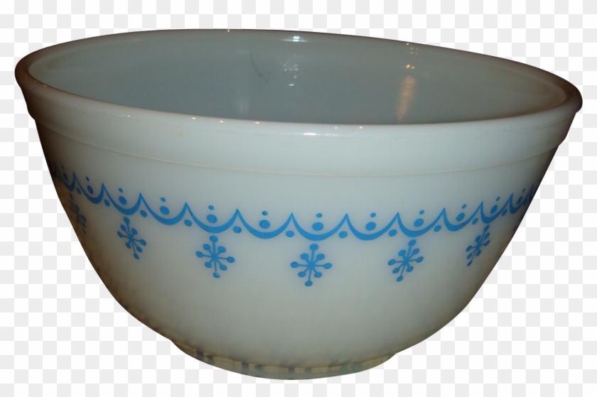 Vintage Pyrex 1 1/2 Quart Mixing Bowl Snowflake Or - Bowl Clipart #5524671