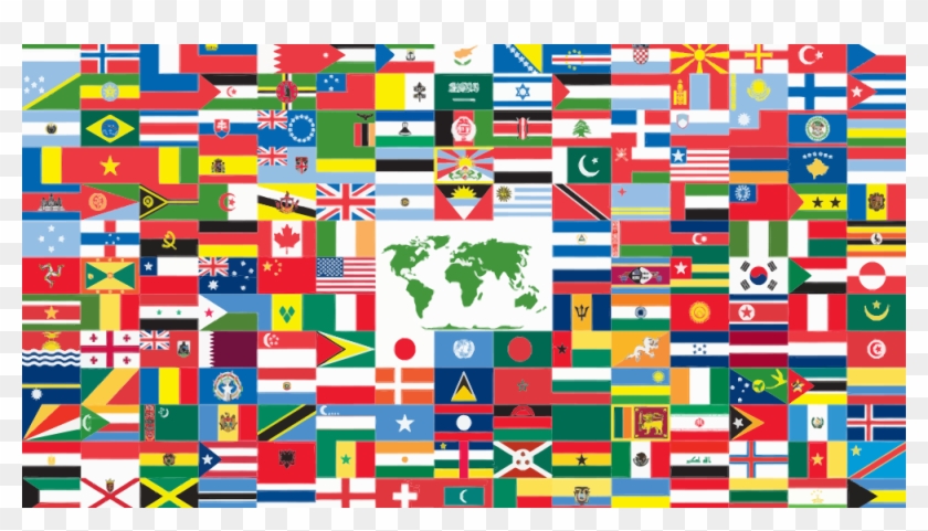 Flag With All The Flags Clipart #5525304