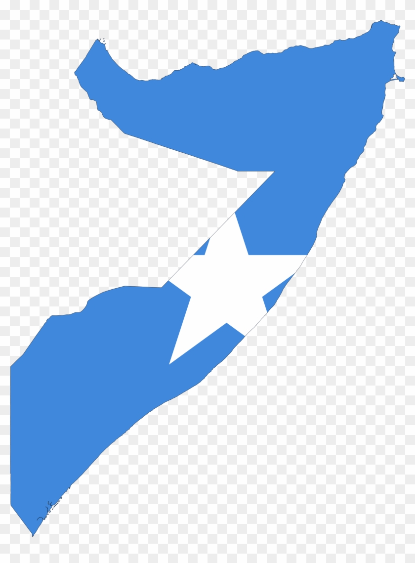 Somalia Flag Map - Somalia Flag In Country Clipart #5525337