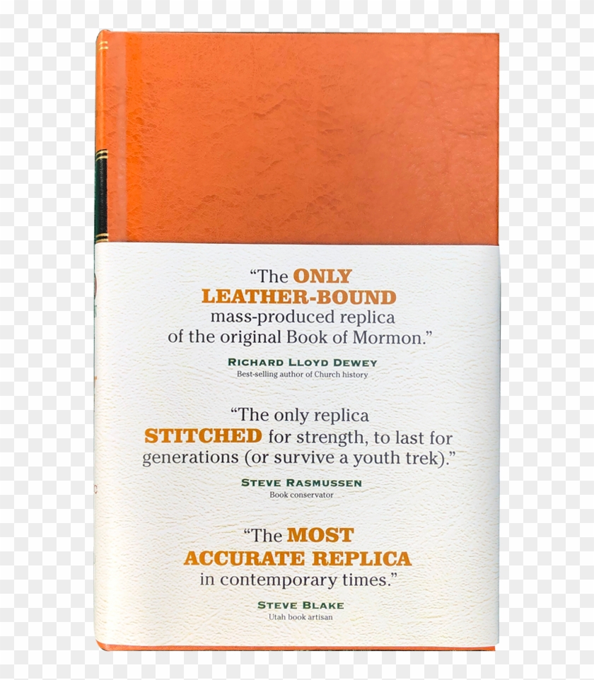 Leather 1830 Book Of Mormon Replica - Paper Clipart #5526006