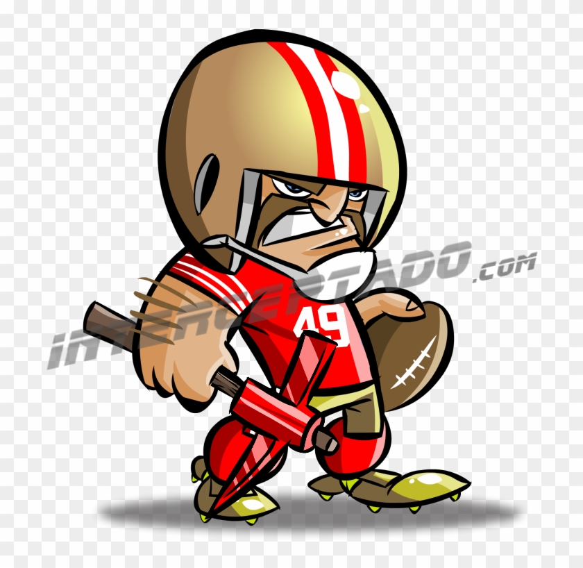 49ers Grande - 49ers Caricatura Clipart