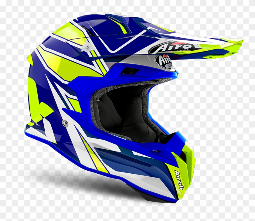 Airoh Terminator Open Vision Shock Blue - Airoh Terminator Open Vision Shock Clipart