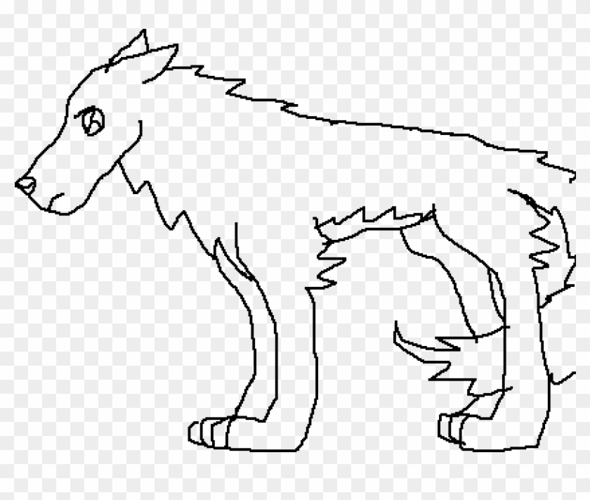 Sad Wolf Base Clipart