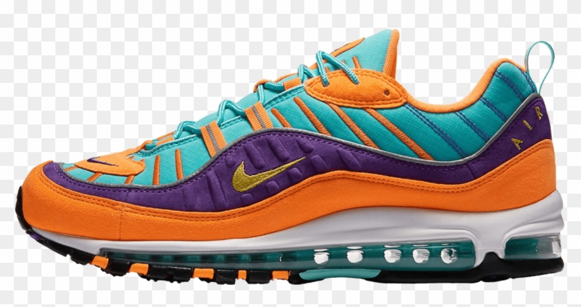 Nike Air Max 98 Qs Cone / Tour Yellow / Hyper Grape - Air Max 98 Cone Clipart