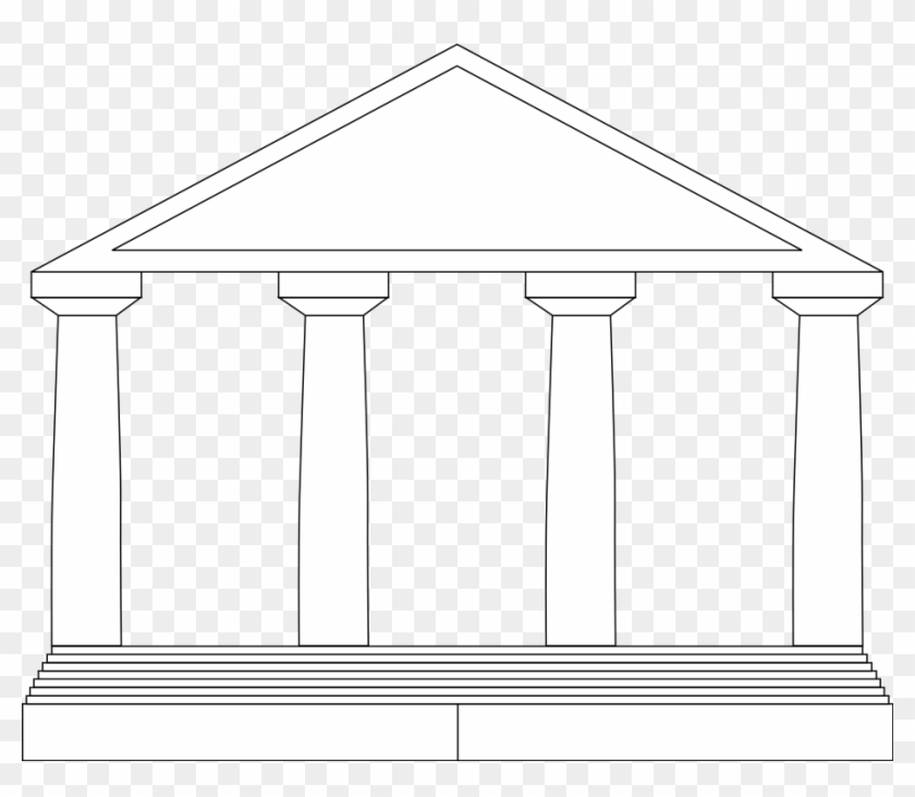 292 × 240 Pixels - Draw A Greek Temple Clipart