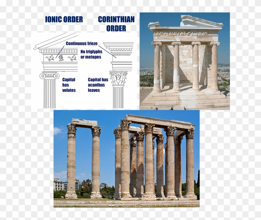This Order Was Not That Common In Ancient Greek Architecture, - Tempel Des Olympischen Zeus Clipart #5527586