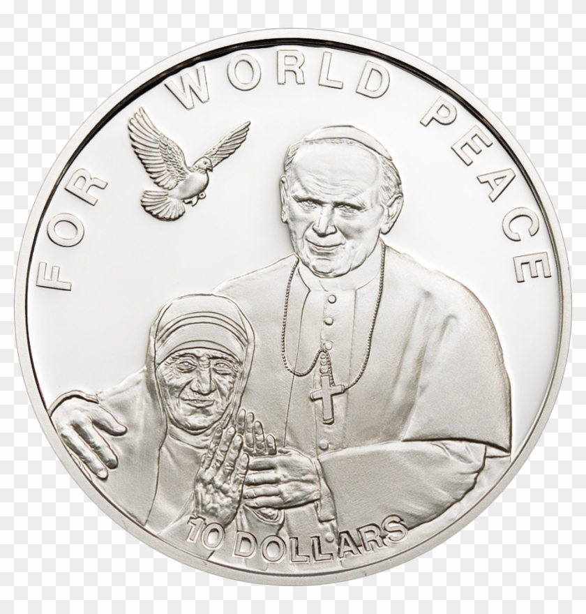 Mother Teresa Silver - 2 Mark Sachsen Weimar Eisenach Clipart
