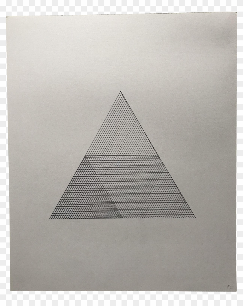 Hand Drawn Hatched Triangle In Chairish - Triangle Clipart