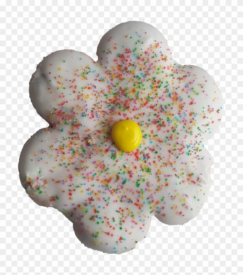 Flower Vanilla Iced Sugar - Cookie Clipart