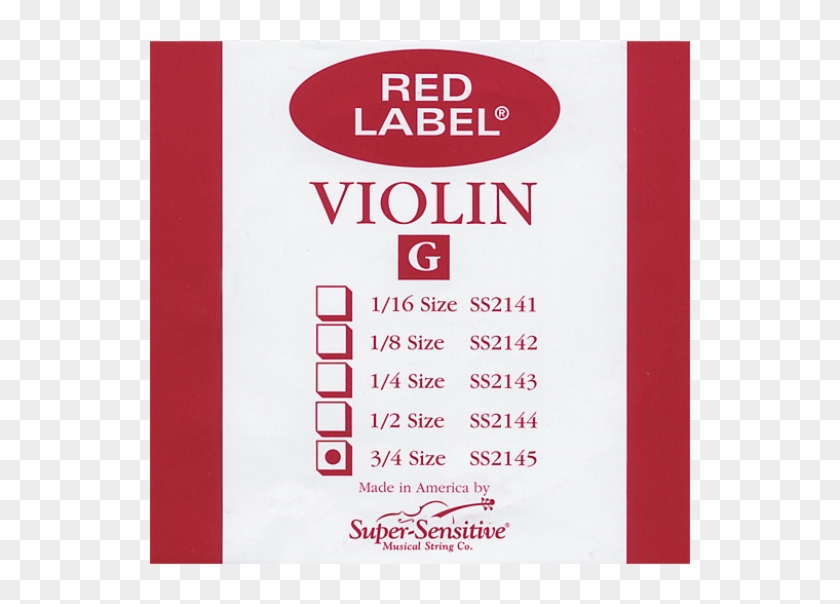 Red Label Single G 3/4 - Paper Product Clipart #5529125