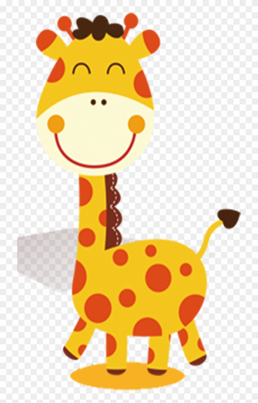 Cartoon Giraffe Drawing - Tierno Jirafas Animadas Clipart #5529420