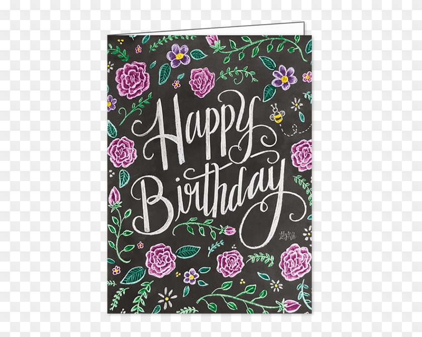 Happy Birthday In Chalk Clipart