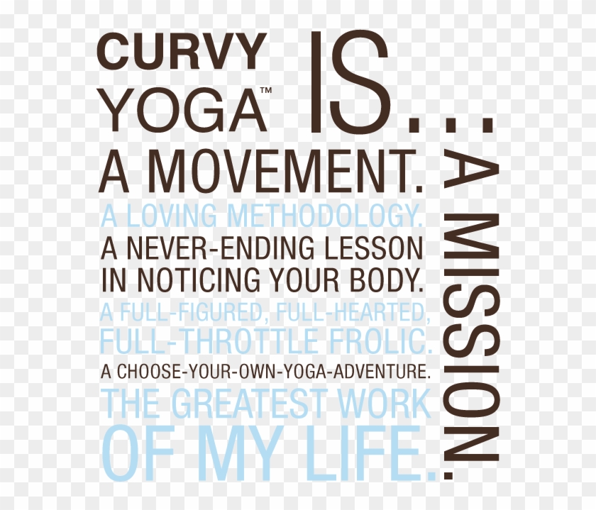 Curvy Yoga Png - Poster Clipart #5530066