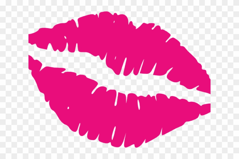 Red Lips Watercolor Painting Clipart #5530197