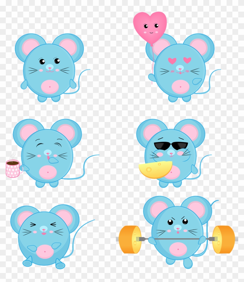 Mouse Rat Cute Animal Baby Png Image - Nauka Cyfr Dla Dzieci Clipart #5530534