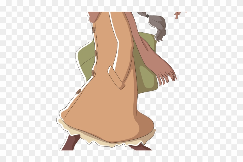 Anime Girl Clipart Winter - Drawing - Png Download