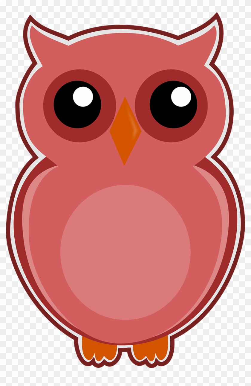 Owl Pink Bird Cute Animal Png Image - Owls Png Clipart Eksen Transparent Png