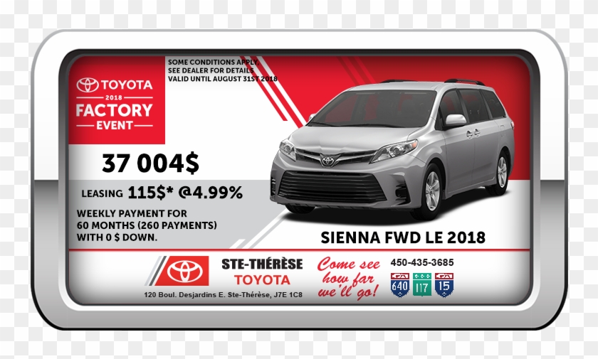 Sienna Fwd Le - Toyota Sienna Clipart #5531948