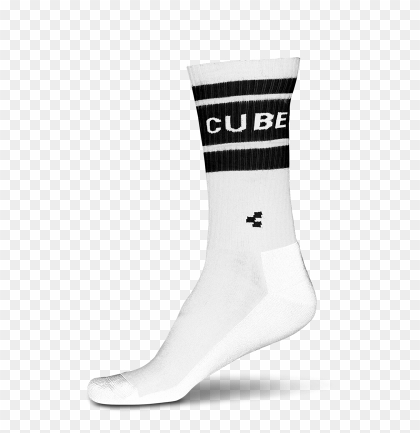 2019 Cube After Race High Cut Sock In White/black - Sock Clipart #5532023