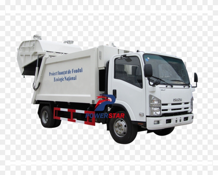 Refuse Compactor Isuzu Waste Compactor Truck - Trash Truck Compactor Clipart