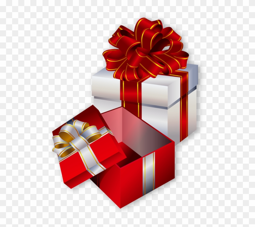 Christmas Gift Boxes With Bows - Gift Wrapping Clipart