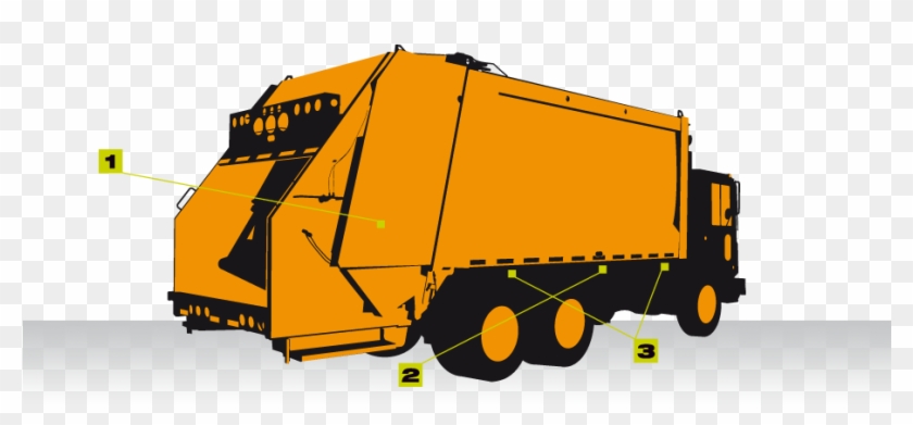 Smieciarki Ladowane Z Tyłu Clipart #5532096