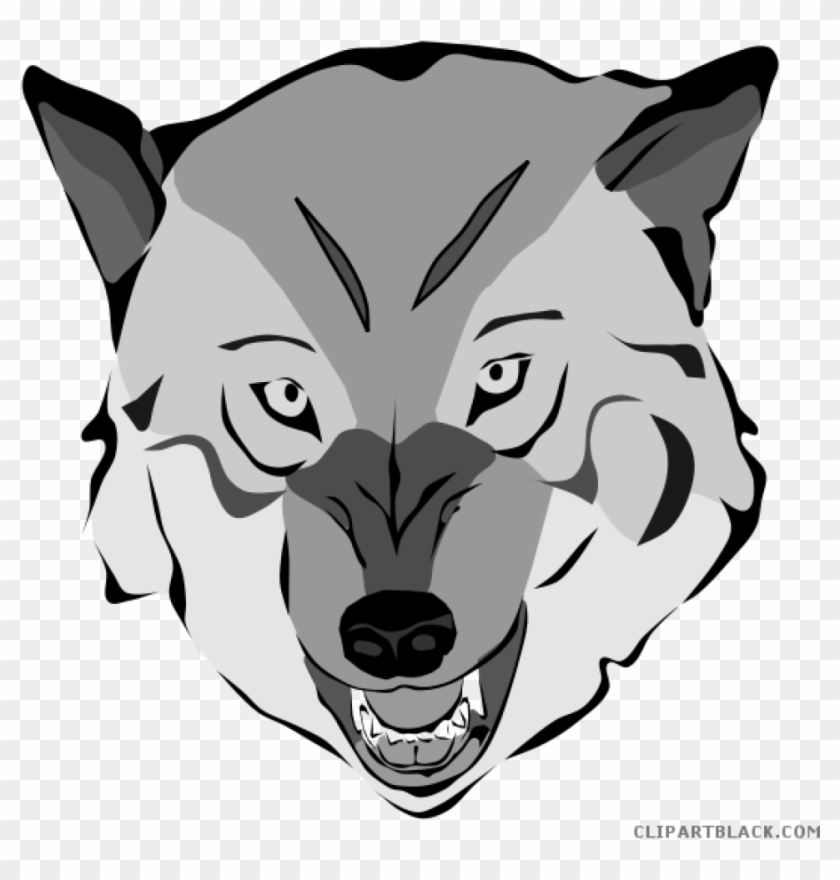 Wolf Face Clipart Wolf Face Clipart Clipartblack History - Scary Wolf Transparent Clipart - Png Download